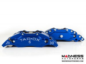 FIAT 500 Brake Upgrade Kit - Tarox 6 Pot Brake Conversion Kit - Blue - Sport Series